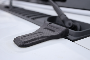 2x2 Carbon Fiber Hood Hinge Cover | JL Wrangler